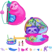 Polly Pocket Sloth Family 2-in-1 Purse Wearable Compact