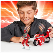 Mighty Morphin Power Rangers Re-Ignition Tyrannosaurus Battle Bike with Red Ranger