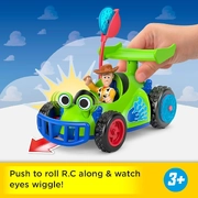 Fisher-Price Imaginext Disney Pixar Toy Story Woody & RC Disc Launcher Vehicle