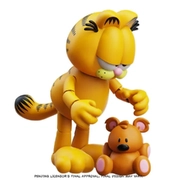 Garfield with Pooky and Lasagna Tray 4" Articulated Figure