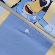 Bluey Block Stripe Quilt Cover Set - Single Bed