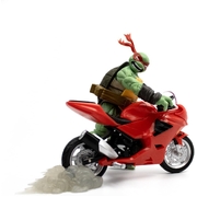 The Loyal Subjects Teenage Mutant Ninja Turtles Raphael Ninja with Red Motorcycle BST AXN Figure