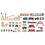 Brio World Deluxe Railway Train Set 87pc 33052