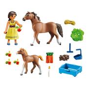 Playmobil Spirit Riding Free Pru And Horse and Foal 16pc 70122