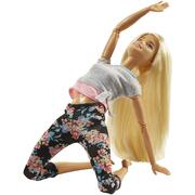 Barbie Made to Move Doll with Blonde Hair & Floral Yoga Pants