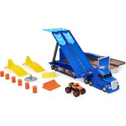 Monster Jam 1:64 Transforming Hauler Playset