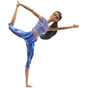 Barbie Made to Move Doll Brunette Ponytail Wearing Athleisure-wear