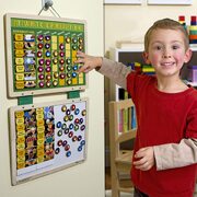 Melissa & Doug Wooden My Magnetic Responsibility Chart with 90 Magnets