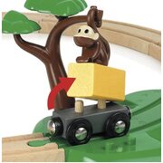 Brio World Safari Railway Set 17pc 33720 Wooden Toy Train Set 