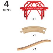 Brio World Curved Bridge 4pc 33699