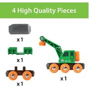 Brio World Clever Crane Wagon 4pc 33698