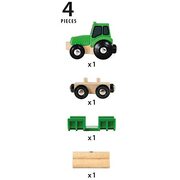 Brio World Farm Tractor with Load 4pcs 33799