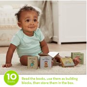 Melissa & Doug Natural Play Book Tower: Little Nursery Books 10 Chunky Books