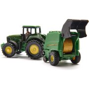 Siku 1665 Die-Cast Vehicle John Deere Tractor with Round Baler