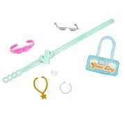 Barbie Doll In Trendy Pink Jumpsuit With Accessories And Pet Puppy HPL76