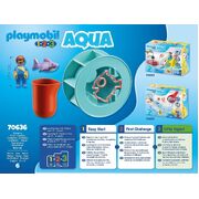 Playmobil 1.2.3 Aqua Water Wheel with Baby Shark 6pc 70636