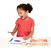 Melissa & Doug Wooden Vehicle Stamp Set