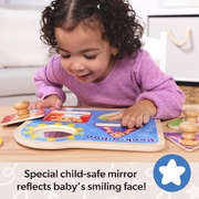 Melissa & Doug Ms. Rachel Wooden Peek-a-Boo Jumbo Peg Puzzle – 4 Pieces