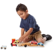 Melissa & Doug Wooden Emergency Vehicle Carrier