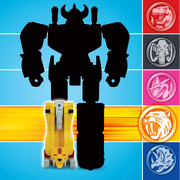 Mighty Morphin Power Rangers Re-Ignition Figure Combinable Dinozord Sabertooth Tiger
