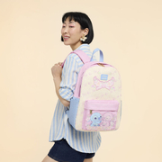 Loungefly Disney Stitch & Angel All-Over Print Nylon Full-Size Backpack