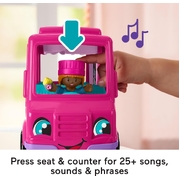Fisher-Price Little People Barbie Cupcake Truck Musical Toddler Playset