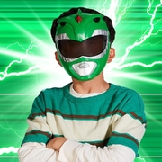 Large View Mighty Morphin Power Rangers Re-Ignition Green Ranger Mask