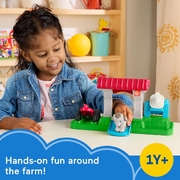 Fisher-Price Little People Feed & Play Goat Yard Playset For Toddlers With 3 Pieces