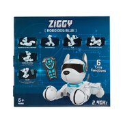 Large View Ziggy Robo Dog Blue Interactive Toy