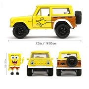 Spongebob Squarepants 1973 Ford Bronco (with Spongebob) 1:24 Scale Diecast Vehicle