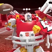 Transformers Collaborative NFL X Transformers Kansas City Chiefs KC-59 Action Figure