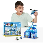ZURU MAX Build City Police Station Playset 321 Bricks