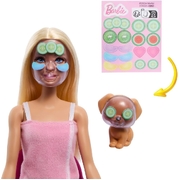 Barbie Face Mask Spa Day Playset Blonde Doll HYV31
