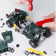 Meccano Masters 5-in-1 Roadster Car S.T.E.A.M Building Kit, 174 Parts