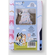 Bluey Tea Party Quilt Cover Set - Single Bed
