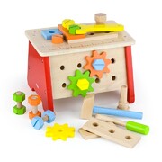 Viga Wooden Educational Toy Table Top Tool Work Bench