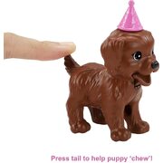Barbie Puppy Party Blonde Doll Playset