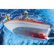 Playmobil City Life Fire Rescue Boat 70pc 70147