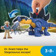 Imaginext Fisher Price Jurassic World Dominion Stegosaurus & Dr. Grant