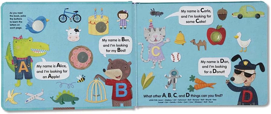 Melissa & Doug Poke A Dot An Alphabet Eye Spy Book