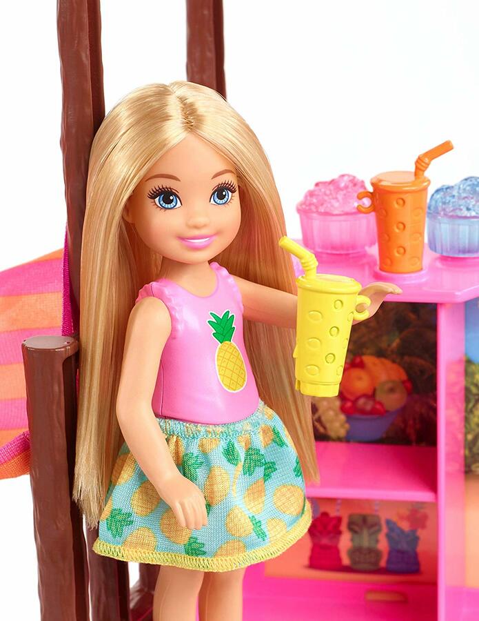Barbie Dreamhouse Adventures Chelsea Tiki Hut Playset Lemony Gem