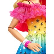 Barbie Large doll Blond Hair And Rainbow Dress 28" 71cm