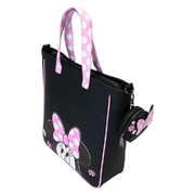 Loungefly Disney Minnie Mouse Floral Rock The Dots Tote Bag With Coin Bag