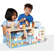 Melissa & Doug Wooden Cool Scoops Ice Creamery Playset