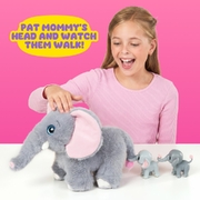 Zuru Pets Alive Mommy Elephant and Baby Surprise Interactive Toy