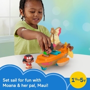 Fisher-Price Little People Disney Princess Moana & Maui’s Canoe Playset