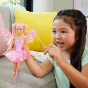 Barbie Fantasy Fairy Doll With Color-Change Wings And Outfit JCP76