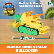 PAW Patrol: The Dino Movie Vehicle Rubble Dino Rescue Bulldozer