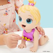 Baby Alive Lil Snacks Doll Eats and "Poops," 8-inch Baby Doll Blonde