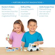 Melissa & Doug Magnetivity Magnetic Building Dress & Play Food Truck Playset